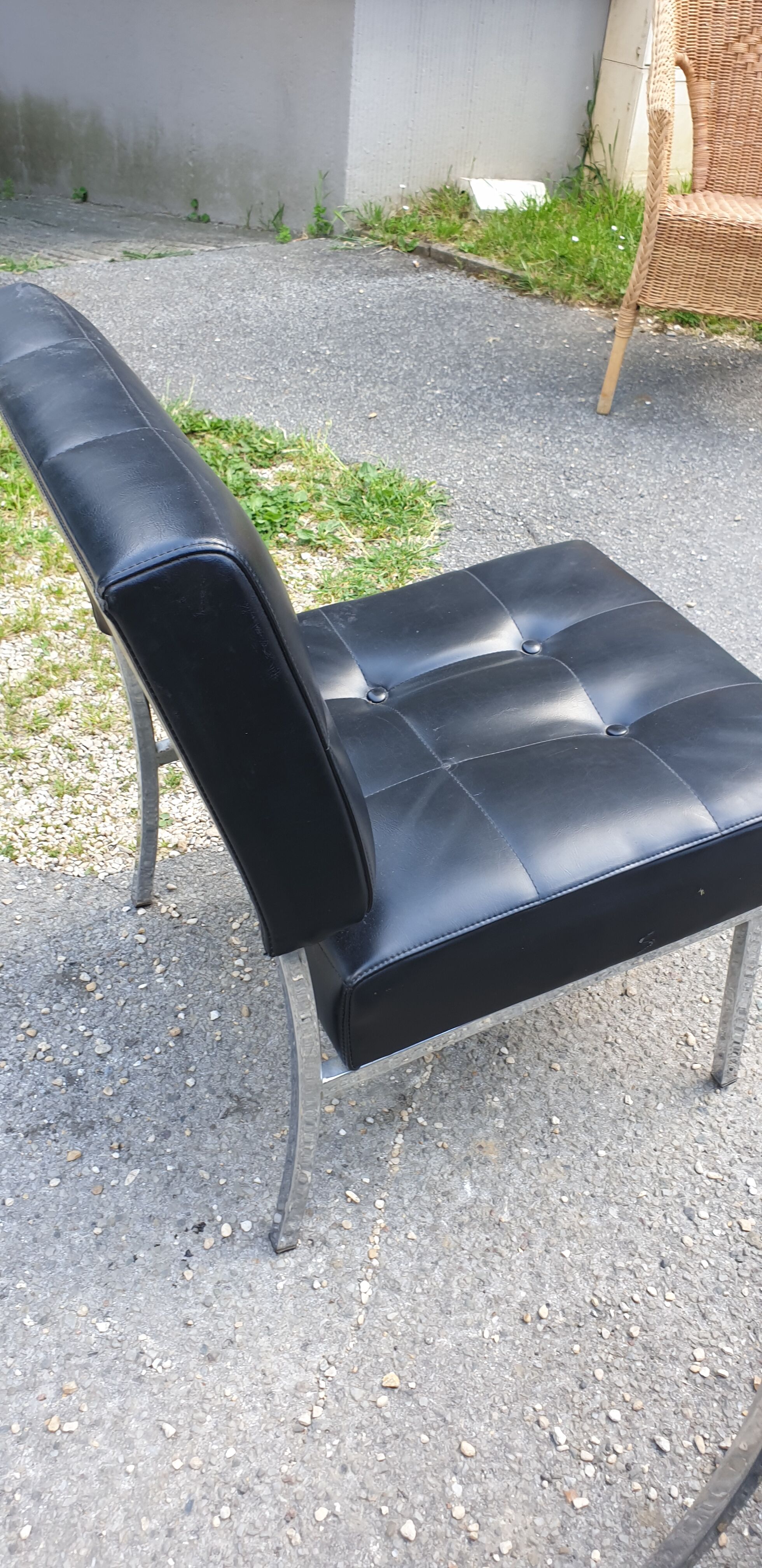 Armchairs 'capiton' black
