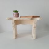 Antique carved solid wood stool