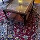 table basse double plateau bois et verre