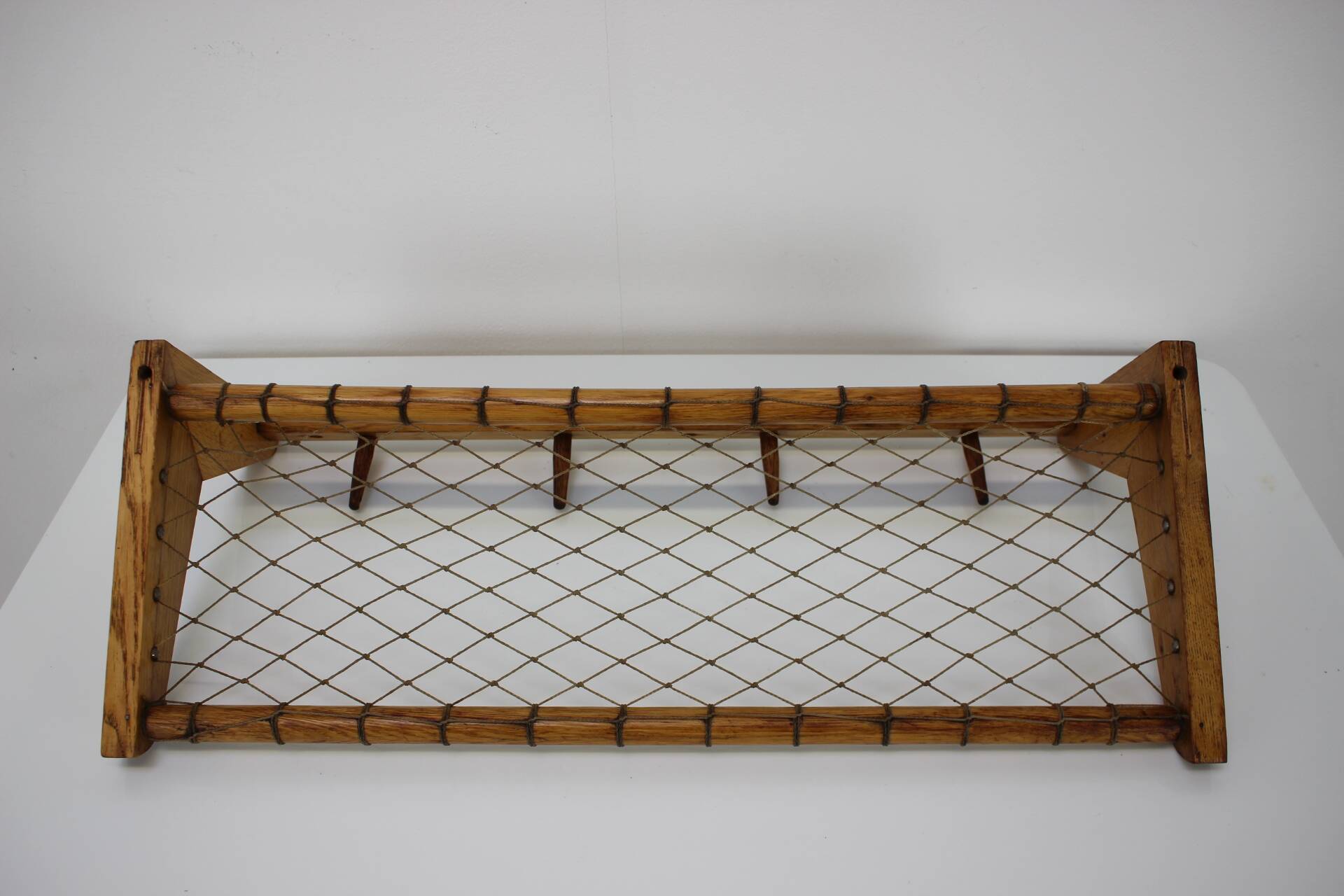 Midcentury Wooden Wall Coat Rack by ULUV - Czechoslovakia, 1960s