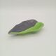 SAP Vallauris Vintage Leaf Bowl Two-Tone Ceramic Green Black 50s 60s