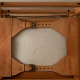 Vintage Kotka Dining Chairs Tomas Jelinek IKEA, Pine Leather 1980s Set of 6