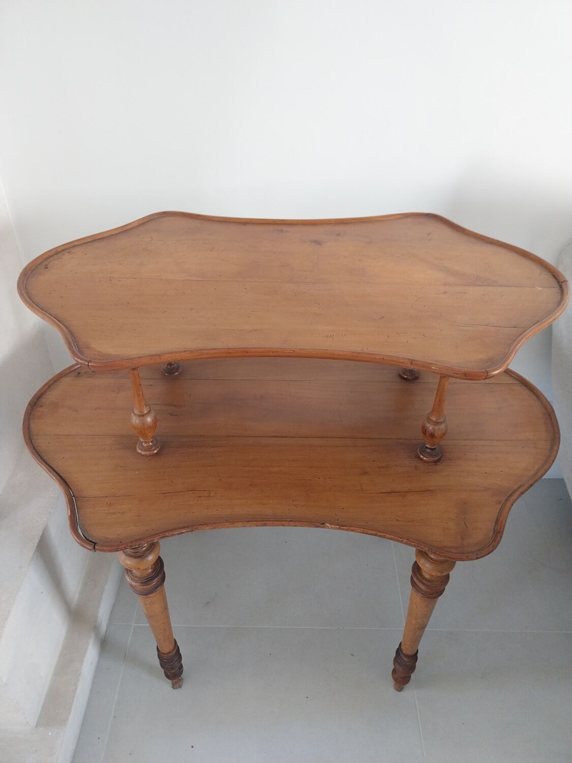 Louis XV style walnut tea table