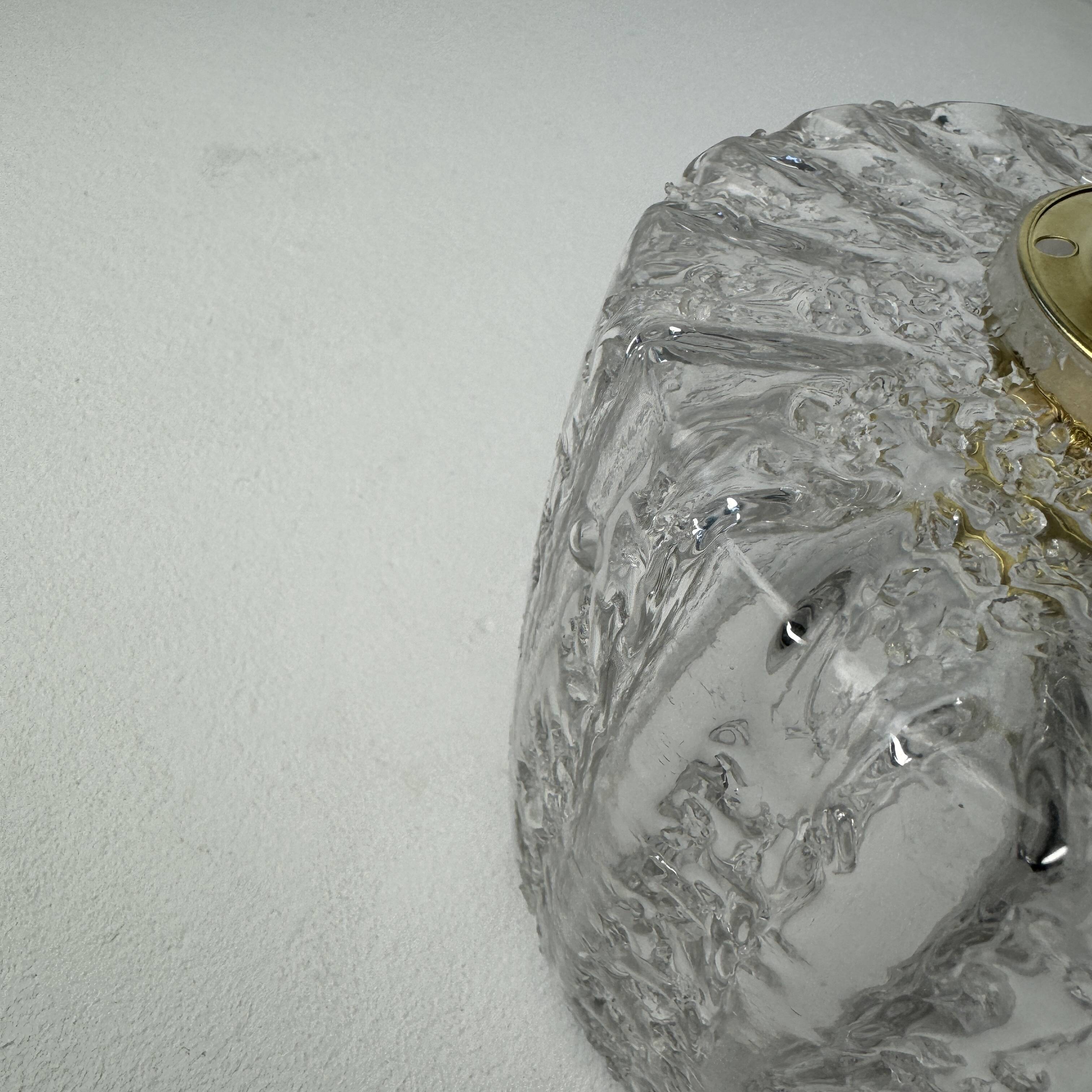 Pair of old vintage granite glass pendants
