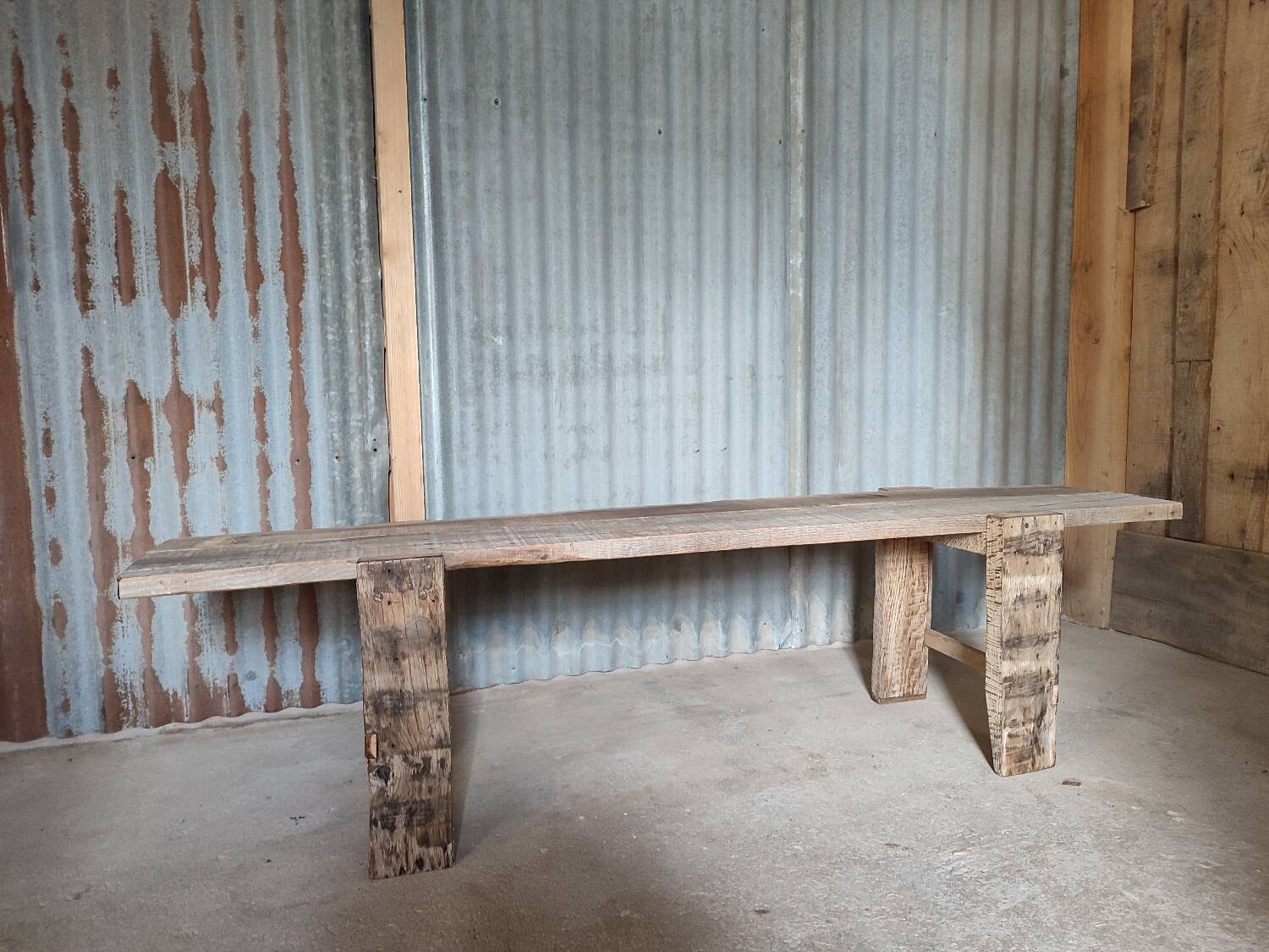 Superb wabi-sabi bed bench...