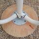 Wood & metal tripod workshop stool with industrial screws