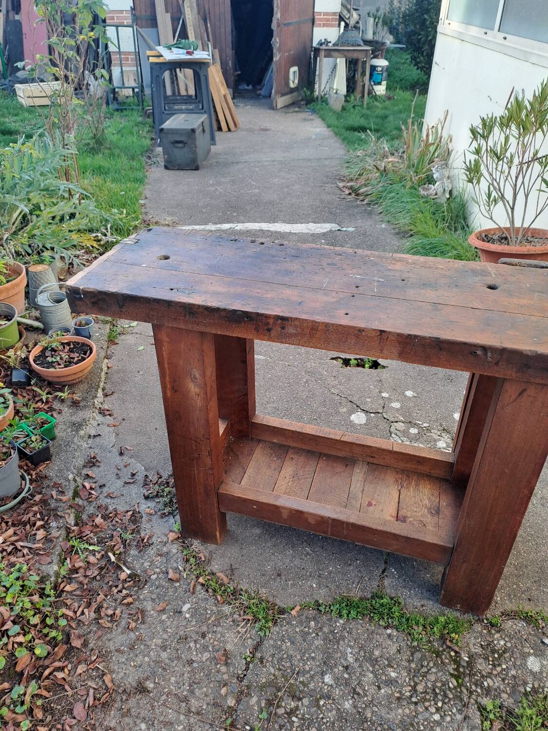 Early 20th century sculptor's workbench
