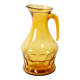 Rare Vintage Designer Italian Amber Glass Pitcher / Mid-century Jug / Italy