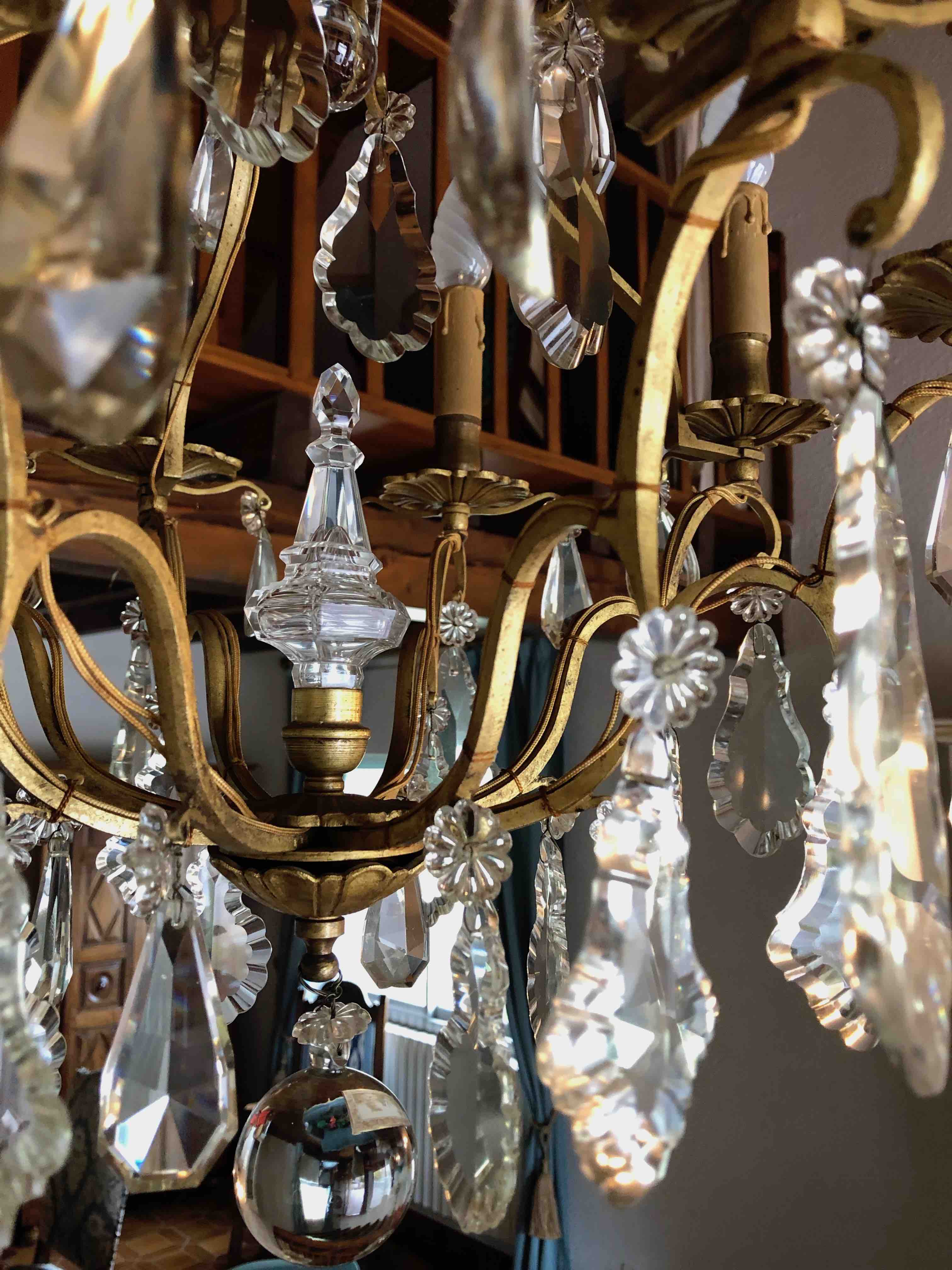 Chandelier style Louis XV