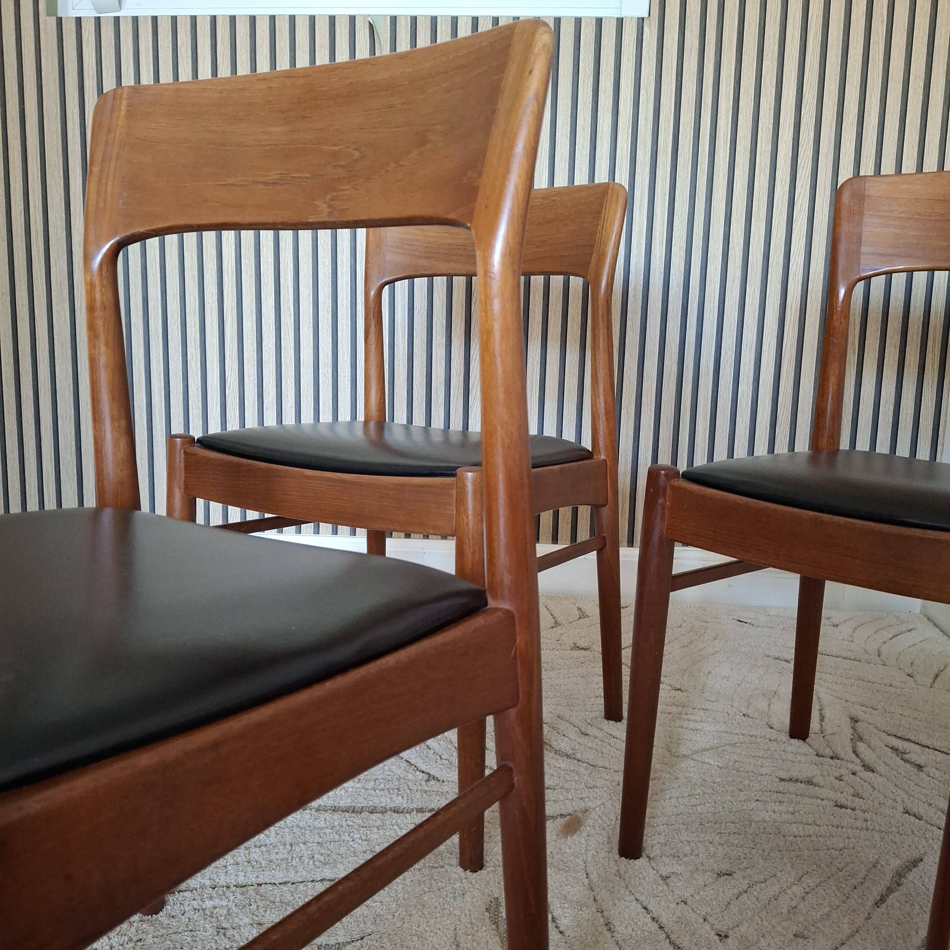 Danish dining chairs by Kai Kristiansen K.S.
