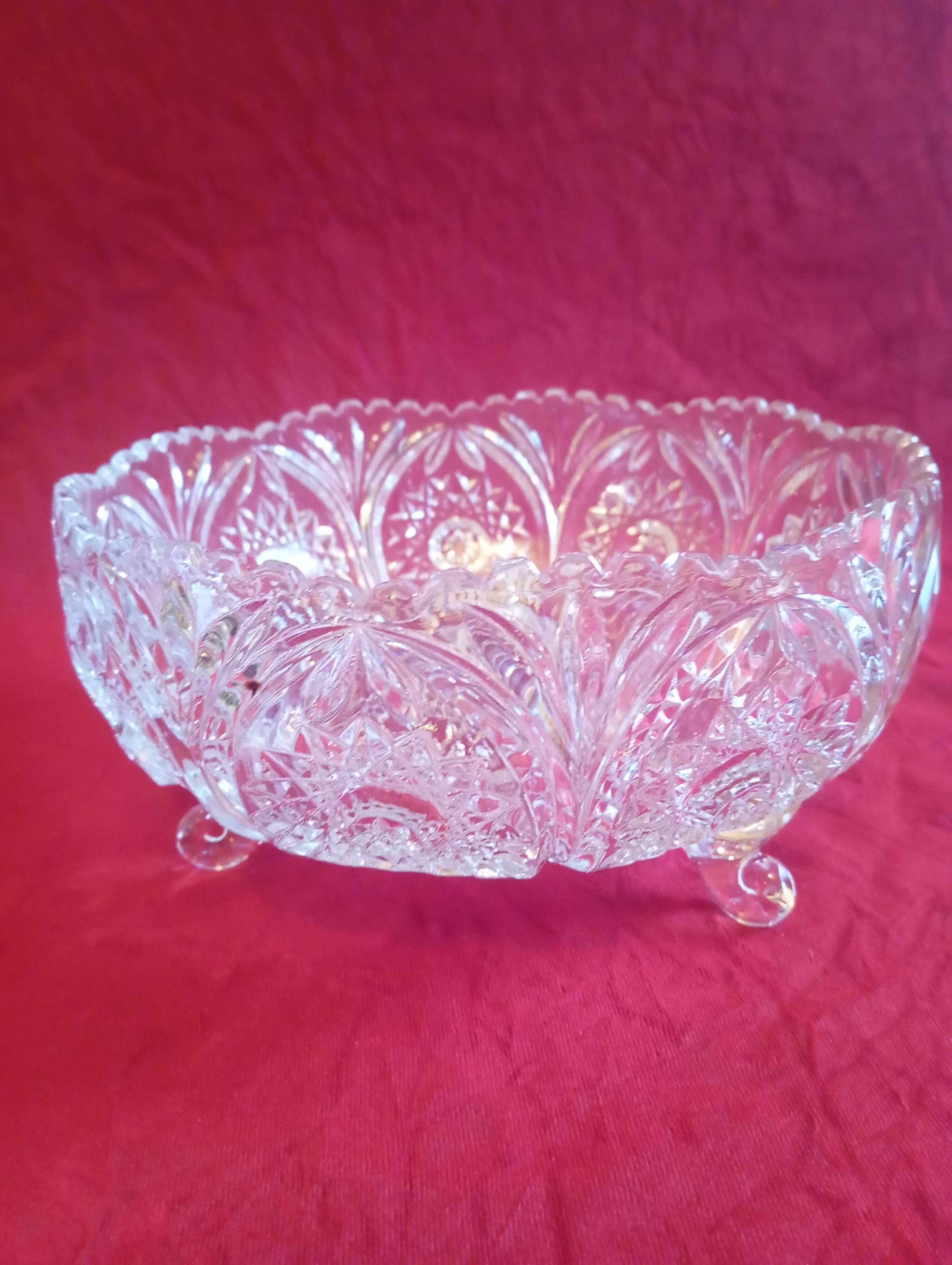 Crystal fruit bowl