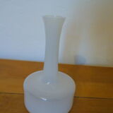 Vase en verre laqué blanc