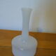 White lacquered glass vase