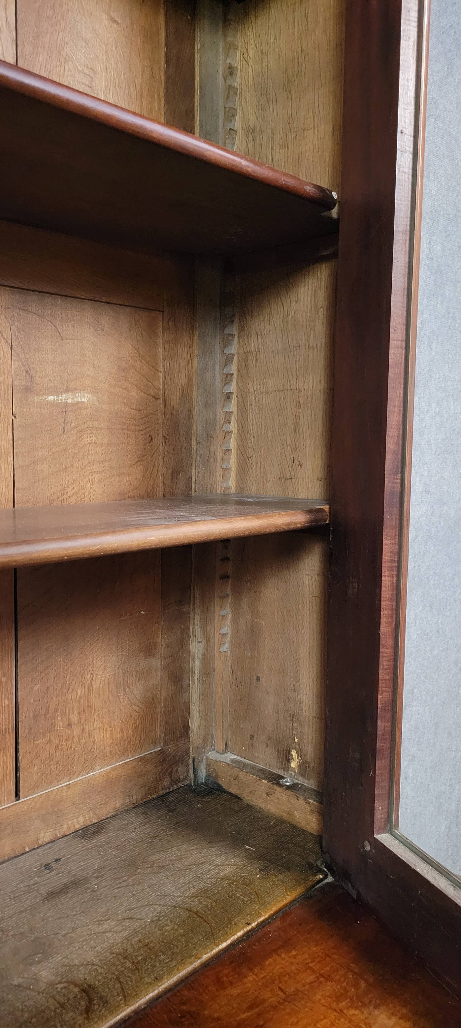 Louis Philippe period mahogany library and secretary cabinet