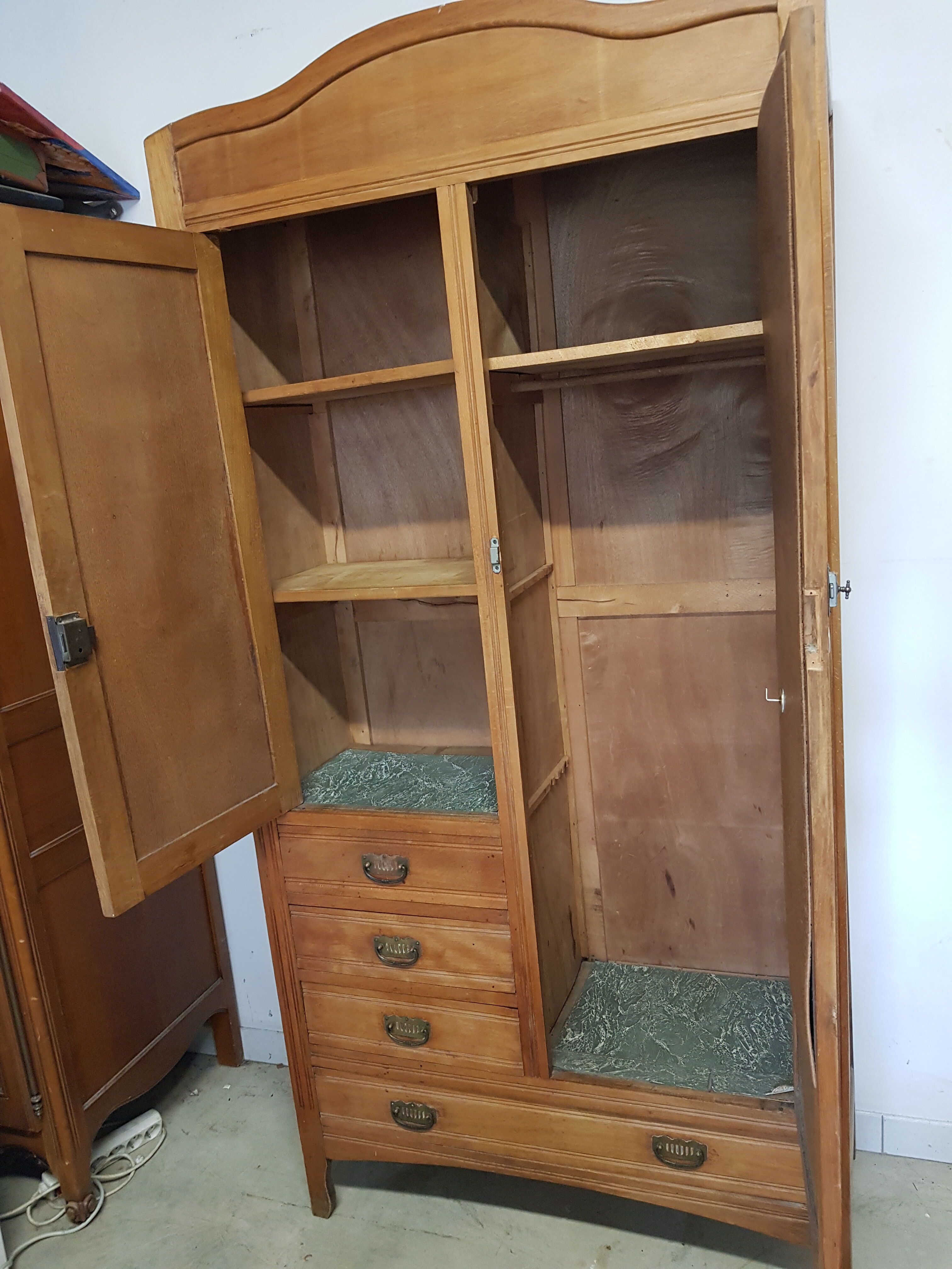 Parisian wardrobe with mirror