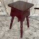 Vintage Bordeaux Turned Legs Wooden Stool #D546