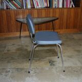 Vintage ski and chrome chair 1950