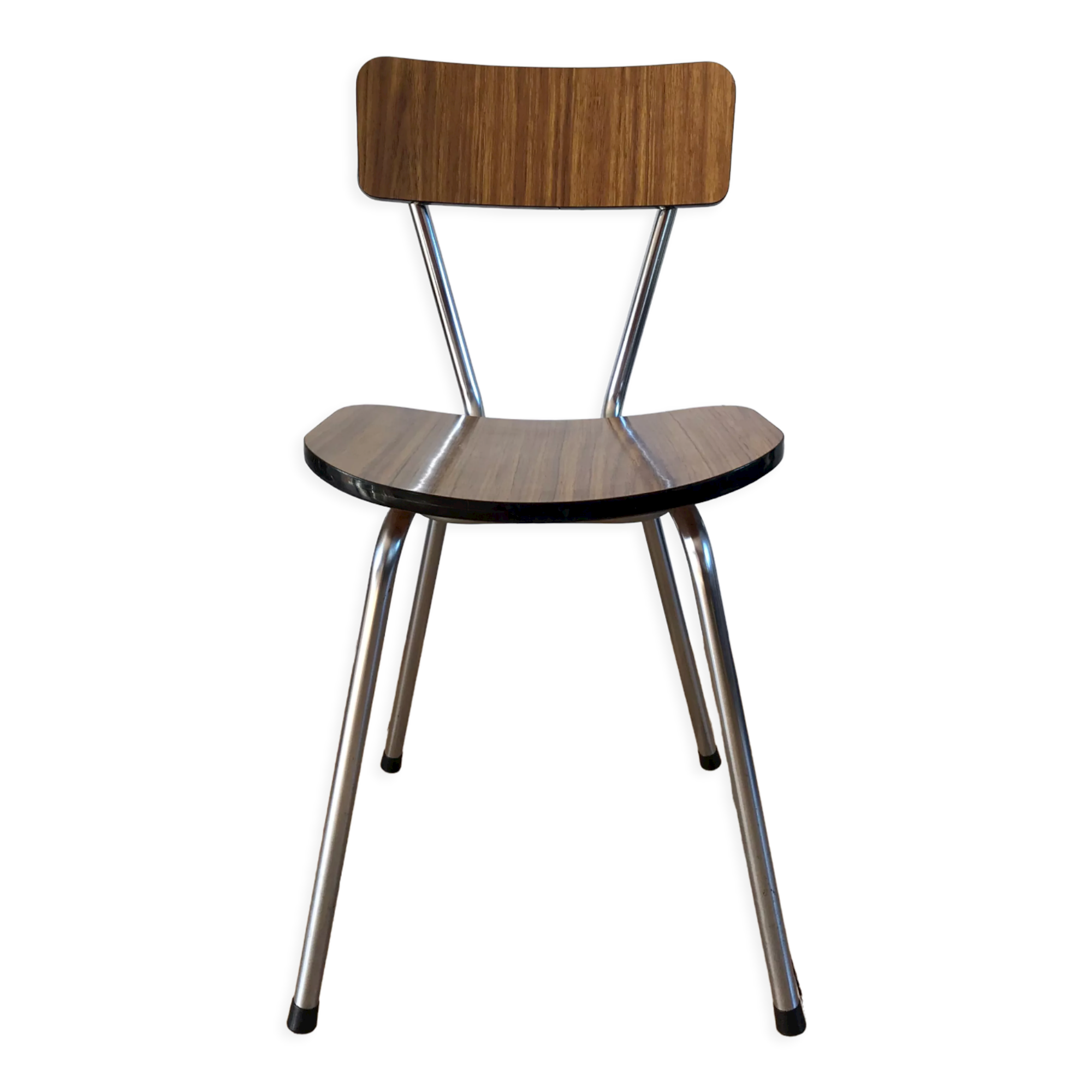Brown formica chair 70s