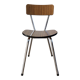 Chaise en formica marron années 70