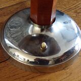 Art deco mushroom in chrome metal lamp