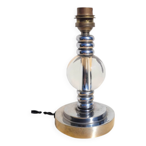 Pied de lampe chrome - vers 1940