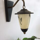 Small vintage lantern wall lamp 60s