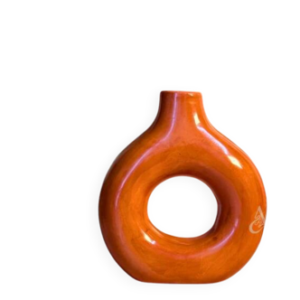 Medium artisanal vase Tafoukt matte terracotta