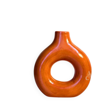 Medium artisanal vase Tafoukt matte terracotta