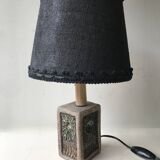 Stone and ceramic bedside lamp.