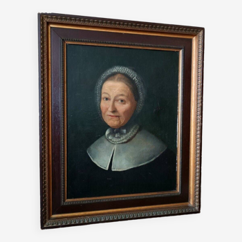 Peinture Antique Portrait Femme France XVIII Siècle