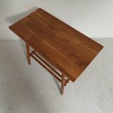 Table d'appoint vintage en chêne des années 1930