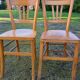 Ensemble de 10 chaises bistrot années 1950-60 vintage