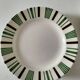 8 vintage flat plates Sarreguemines Digoin model 5329