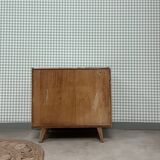 50s compass foot chest of drawers