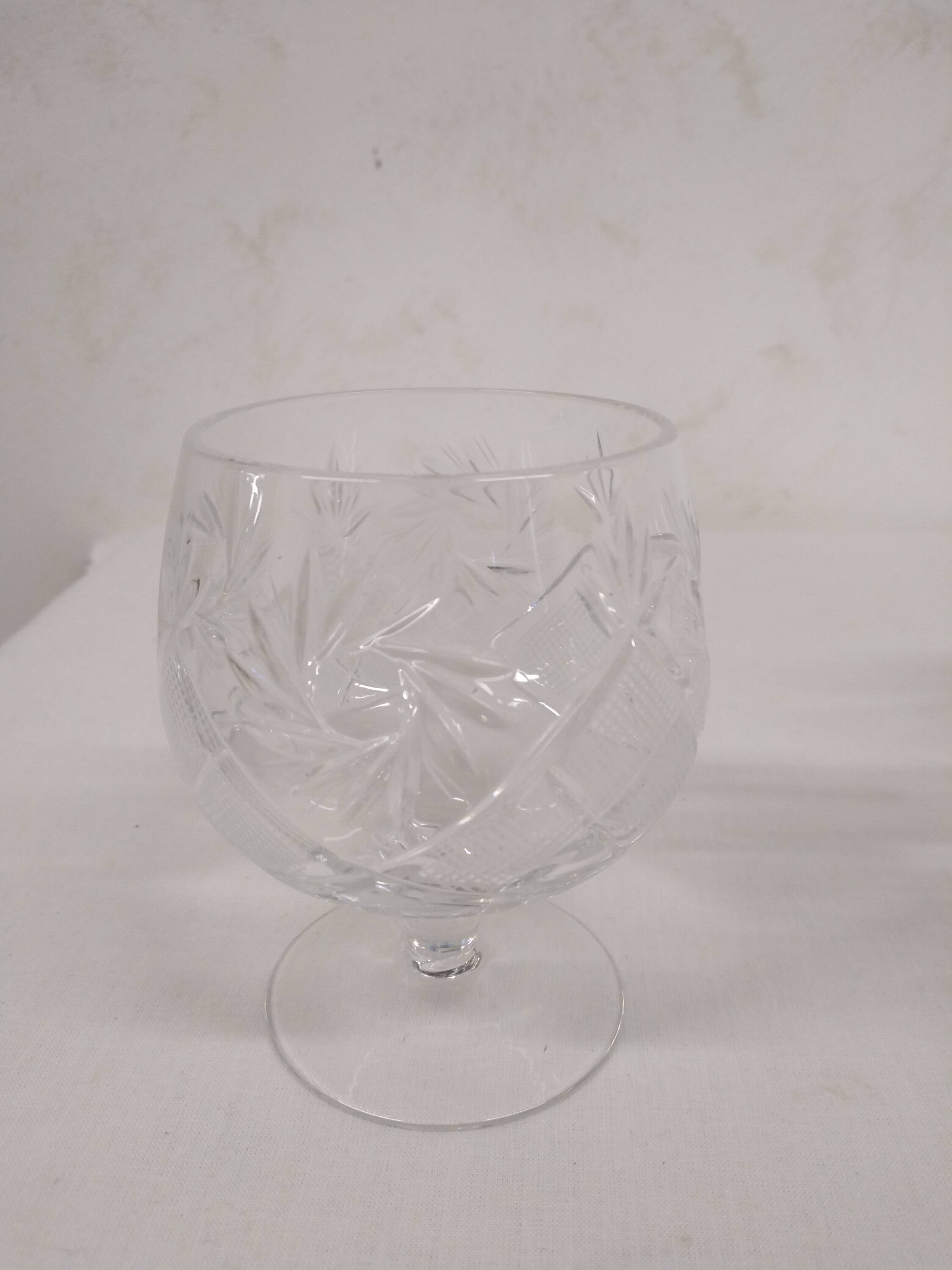 HEMAH cut crystal cognac glass