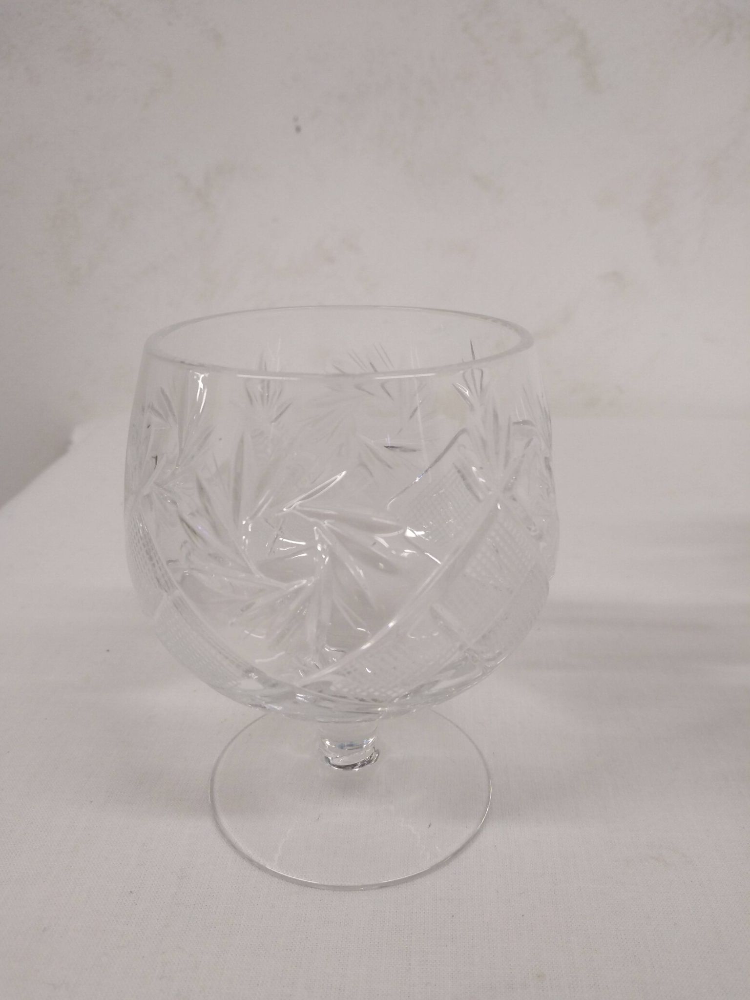 Verre à cognac en cristal taillé HEMAH