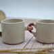 Duo of vintage cups I love you Me too