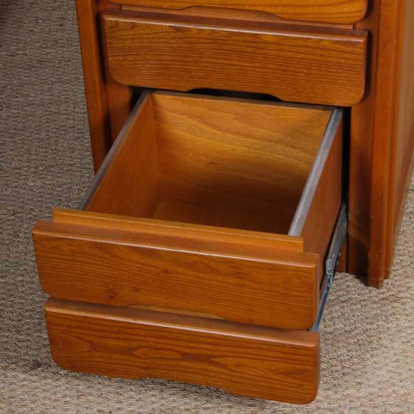 Wooden desk produced by Hafele in the 1980s