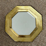 Brass mirror 32x32cm