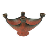 Keramik schale mit kerzenhaltern kunstkeramik conny walther denmark 60s