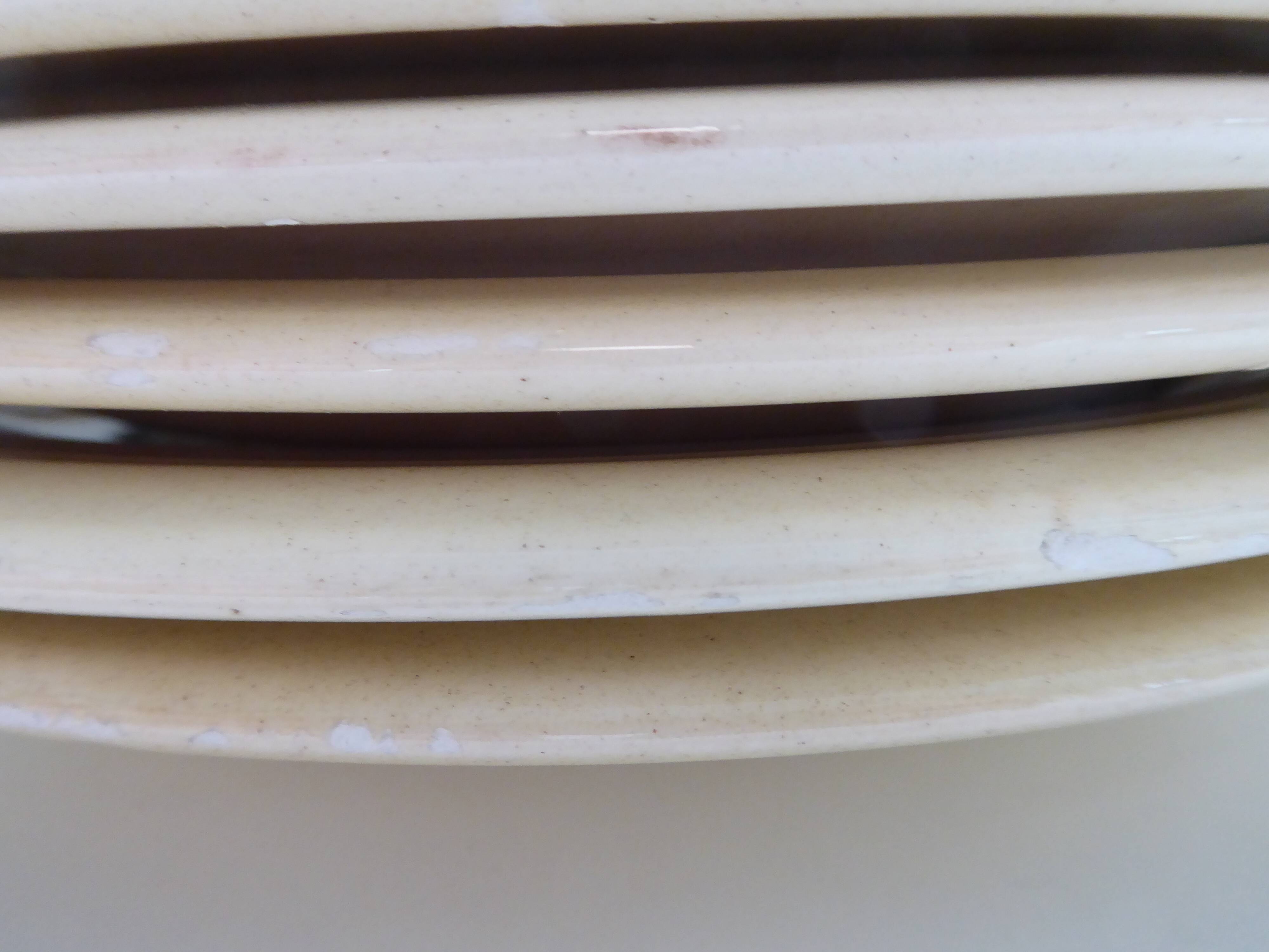 Set of 5 Vintage earthenware dinner plates