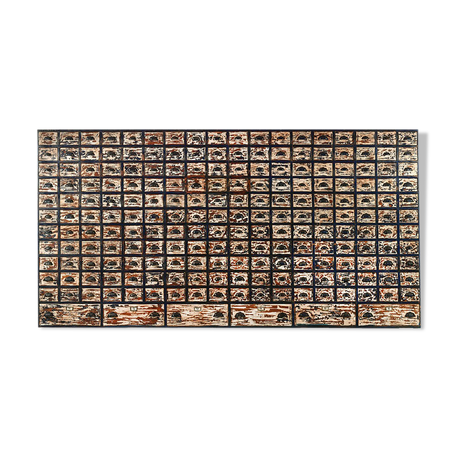 Wooden workshop furniture with 204 drawers