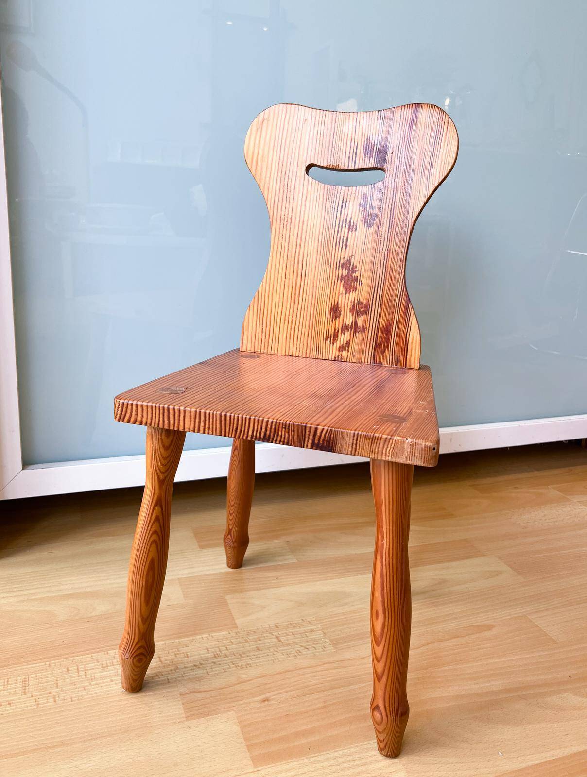 Brutalist style children's chair