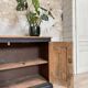 Craft furniture in patinated fir, circa 1950.