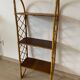 Étagère murale vintage en bambou et bois