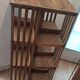 Massive teak revolving library 30s
