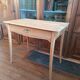 Art Nouveau desk in solid beech.