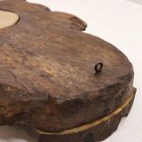 Miroir en bois sculpté Espagne années 1940 44x65cm