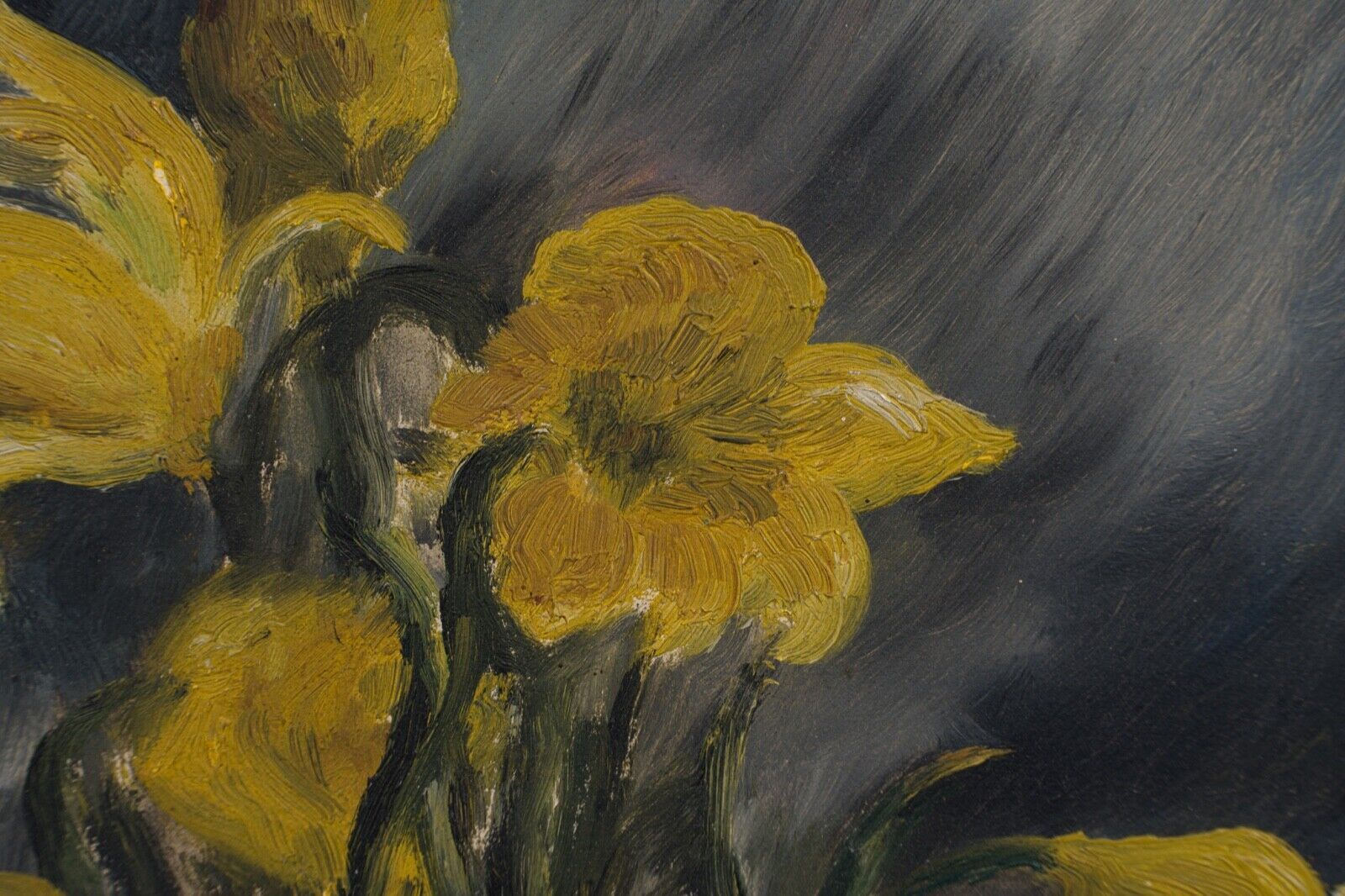 Huile sur panneau a corbeau ou cozbeau nature morte au bouquet de fleurs