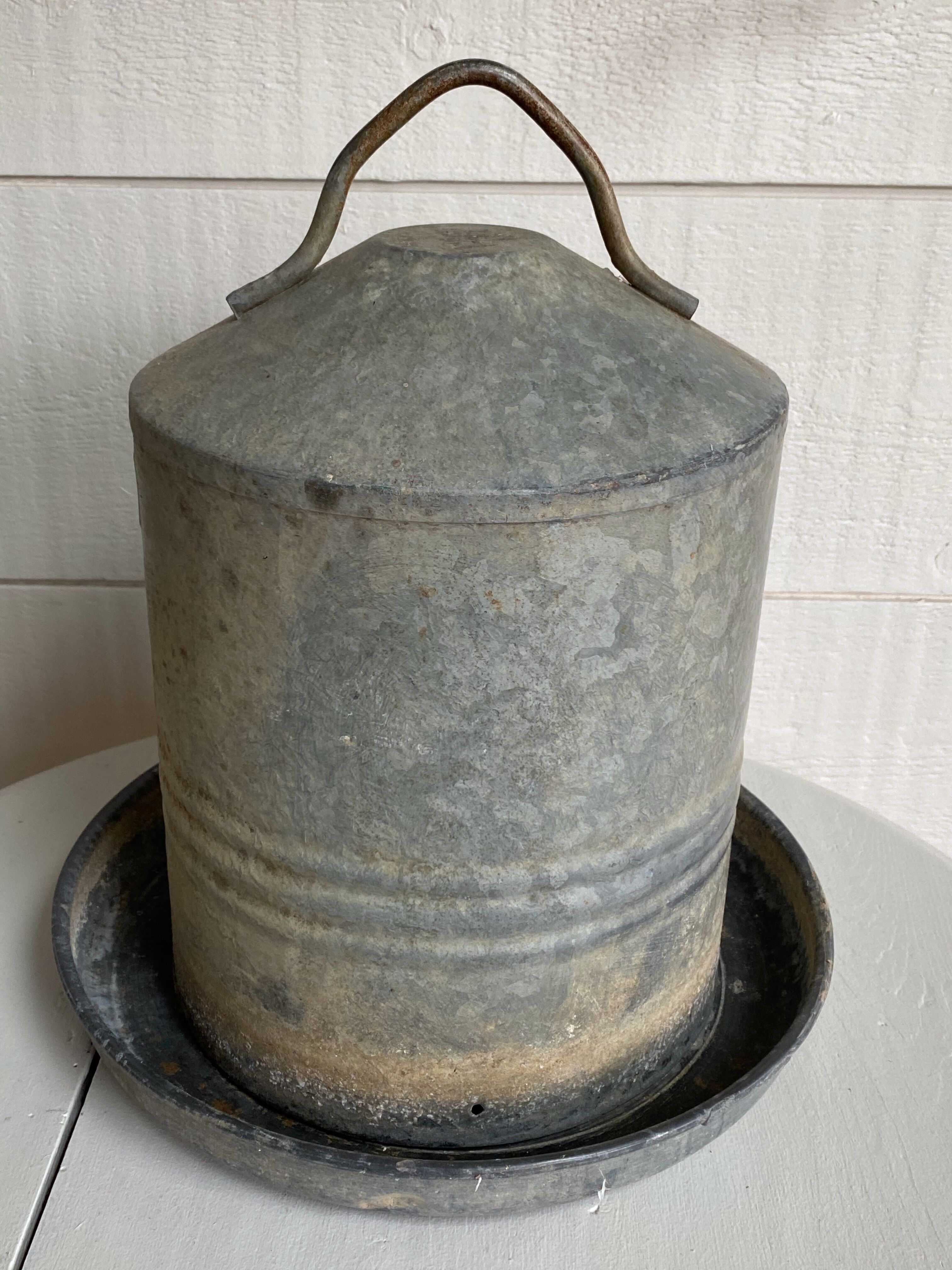 Zinc bird drinker